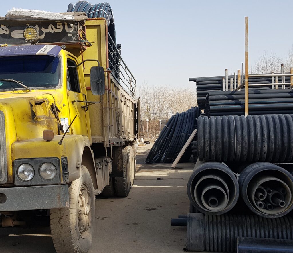 ارسال لوله کاروگیت از کارخانه پارس آب لوله